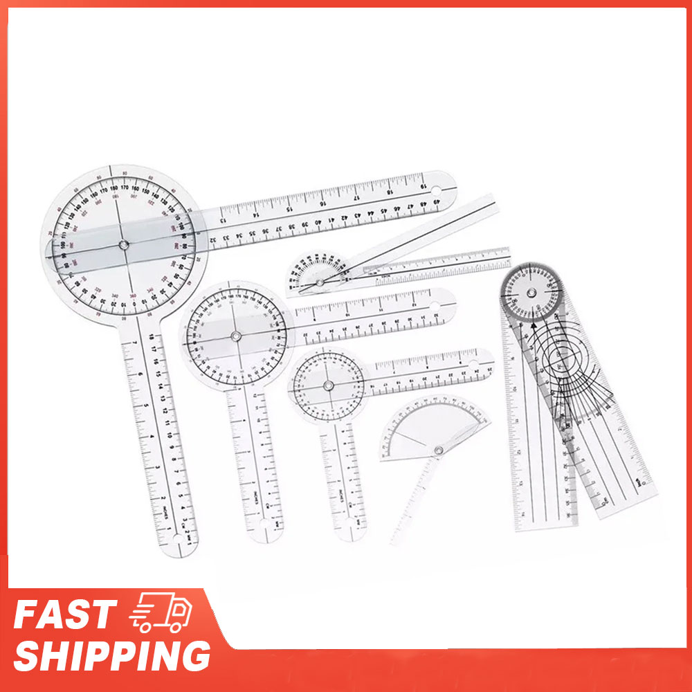 Ruler Set Transparent - Juego de goniómetro médico de 6