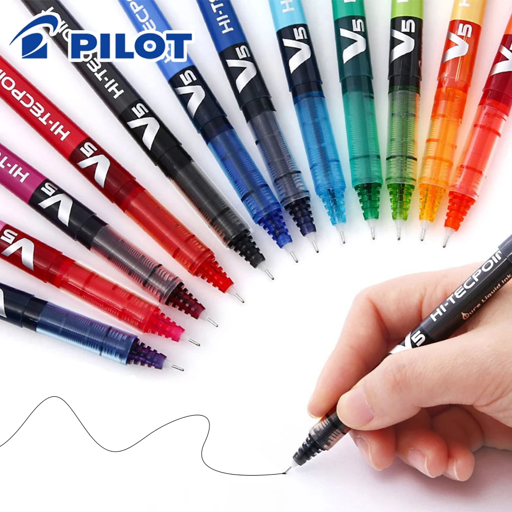 Pilot Pen V5 - Bolígrafos de Gel piloto de Japón,