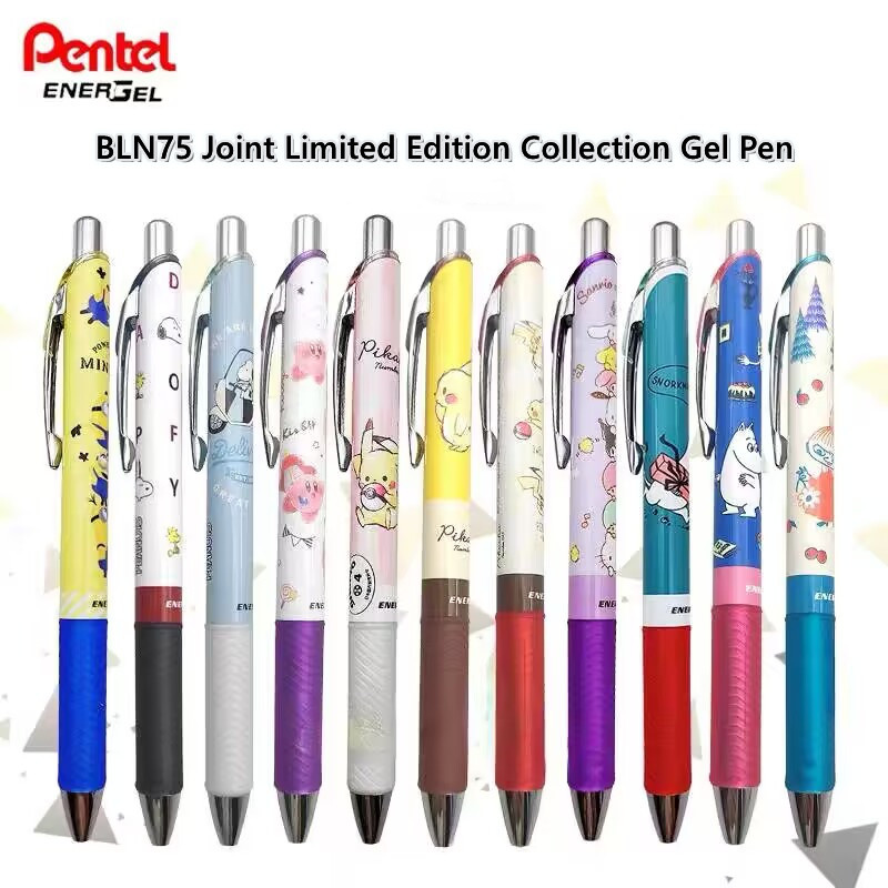 Pentel Pen Energel - Pentel-Bolígrafo de Gel negro de secado