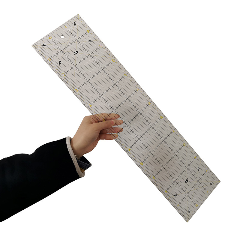 Ruler Set Transparent - 1 Uds. Regla alineada de retales