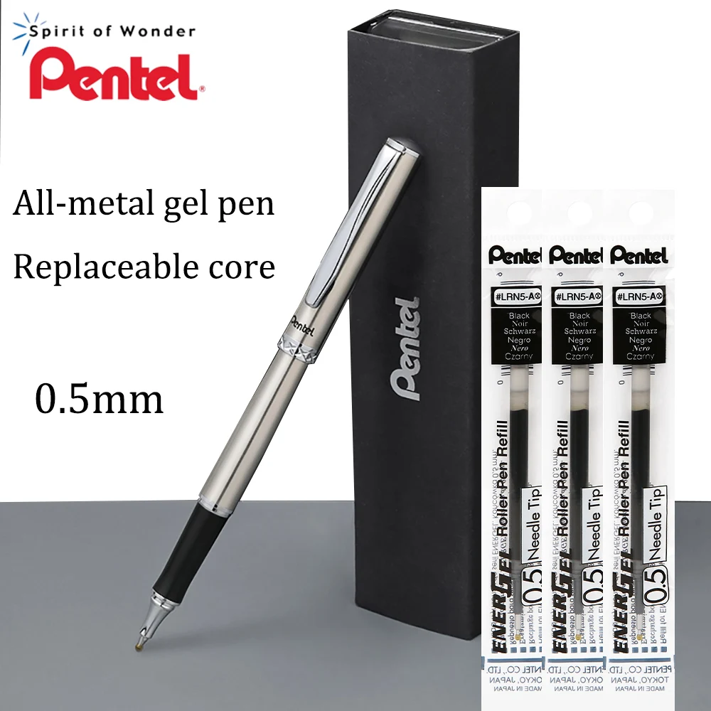 Pentel Pen Energel - Pentel-Bolígrafo japonés de Gel de Metal