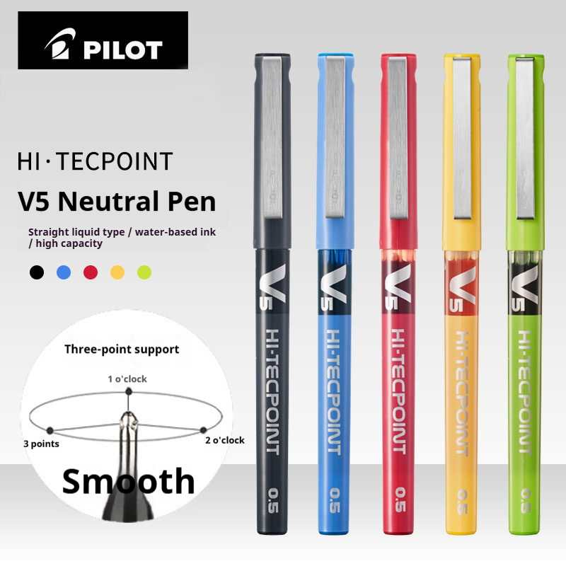 Pilot Pen V5 - Bolígrafos Pilot Rollerball, Sistema de Cartucho