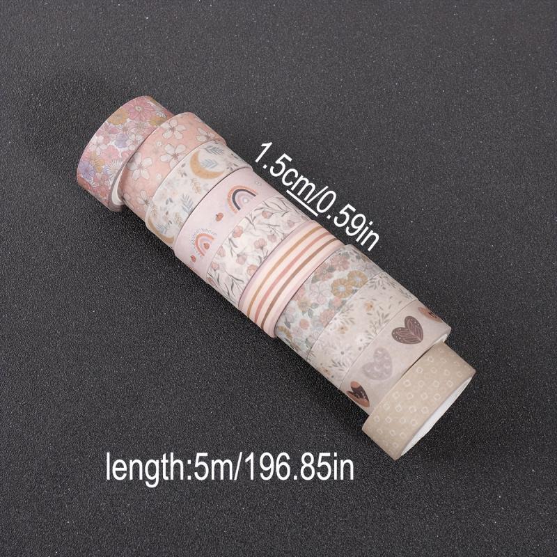 1 Juego de 10 Rollos de Cinta  - Washi Tape Set reseña y precio