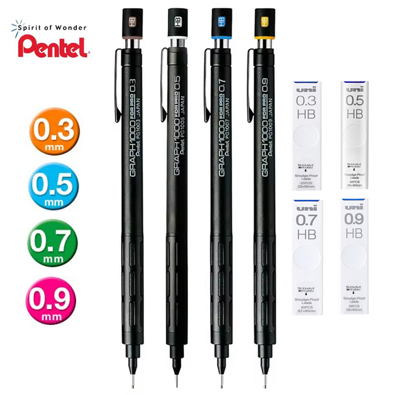 Pentel PG1000 Graph para porta - Pentel Pen Energel reseña y precio