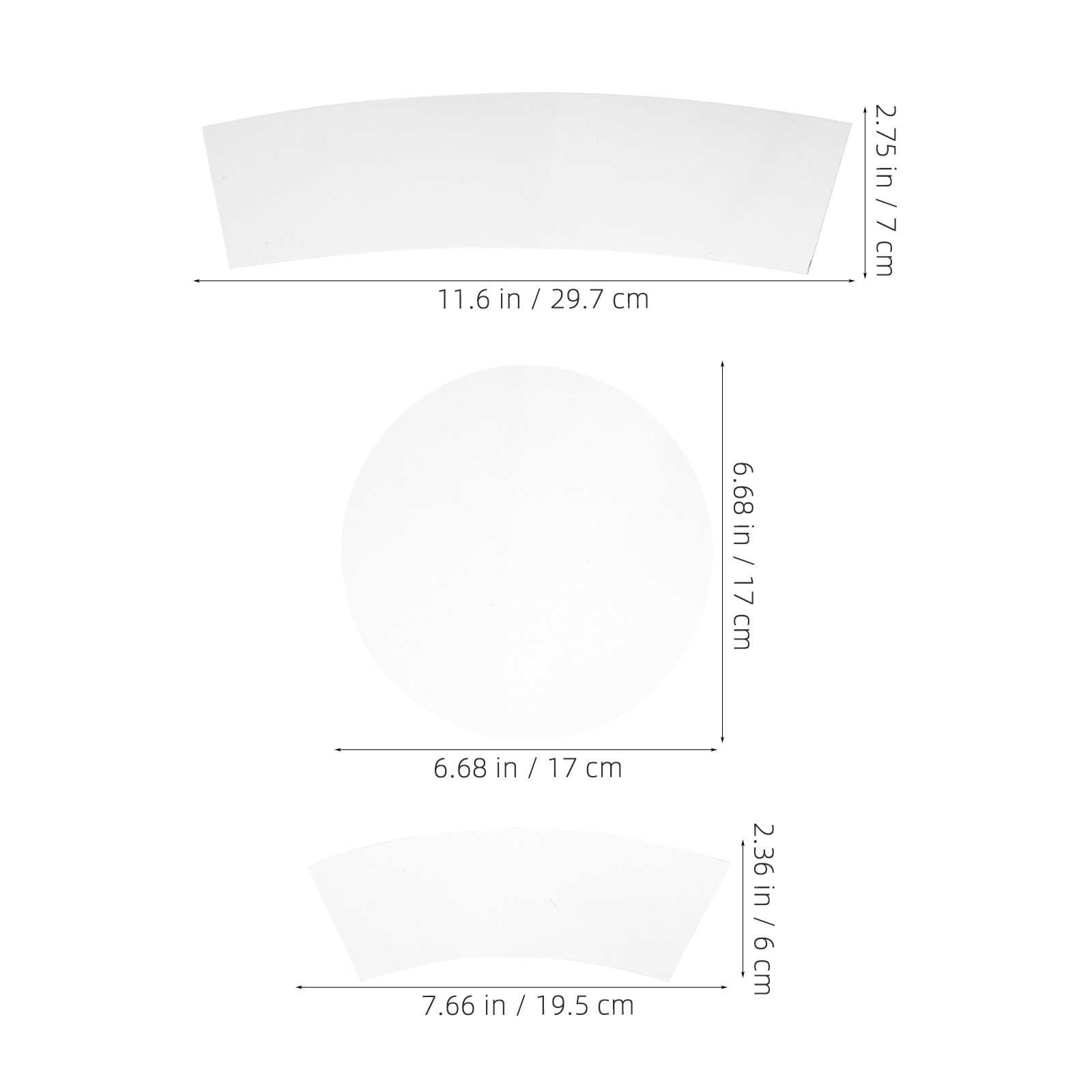Juego de 3 plantillas transpar - Ruler Set Transparent reseña y precio