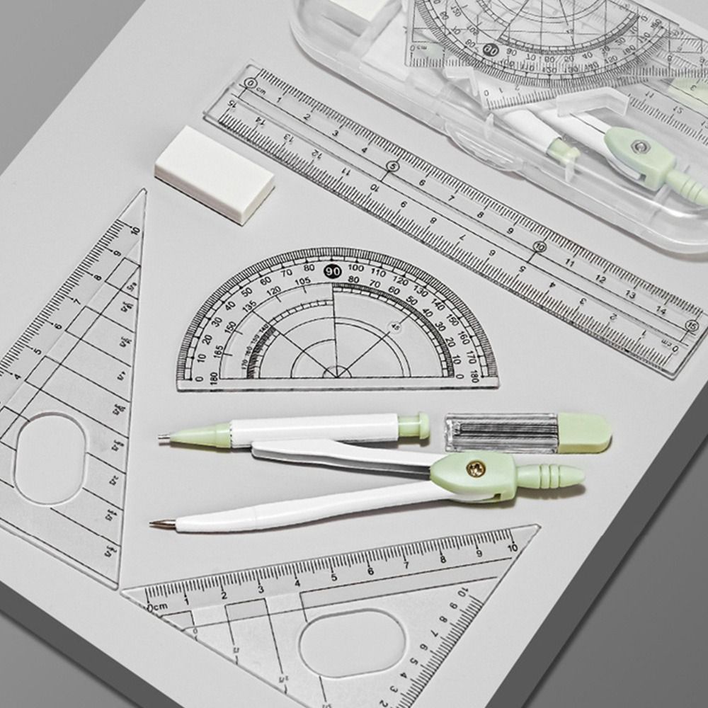 8 unids/set regla de plástico  - Ruler Set Transparent reseña y precio