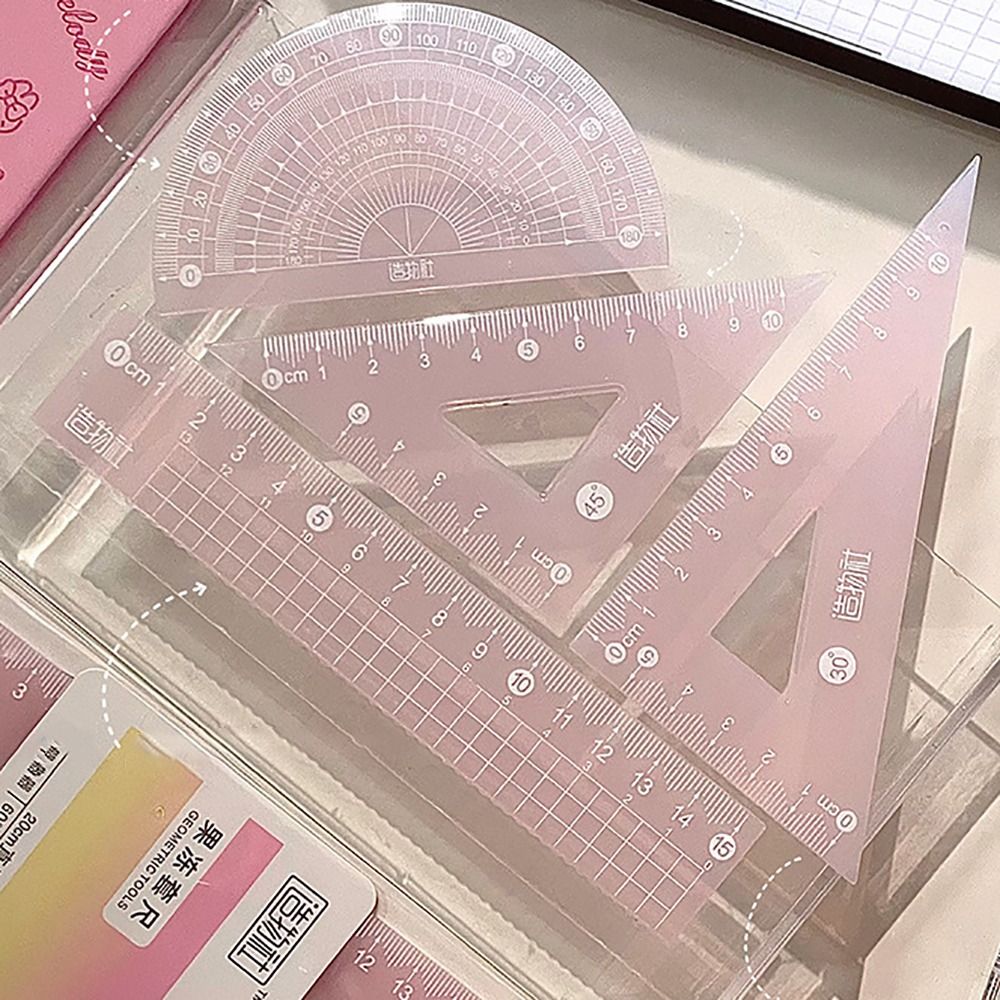 4 unids/set multifuncional 15/ - Ruler Set Transparent reseña y precio