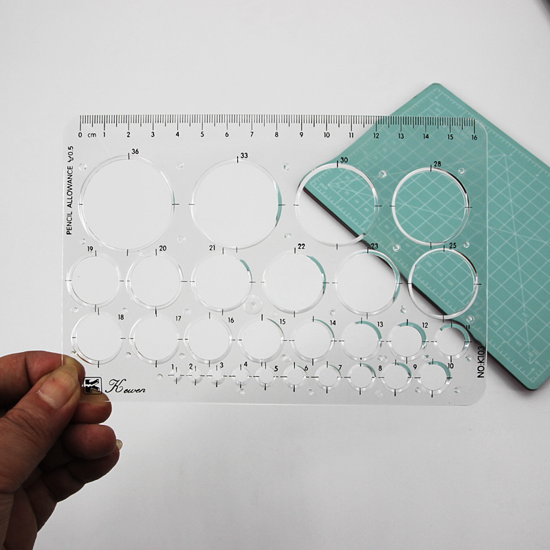 Regla cuadrada de tamaño de di - Ruler Set Transparent reseña y precio