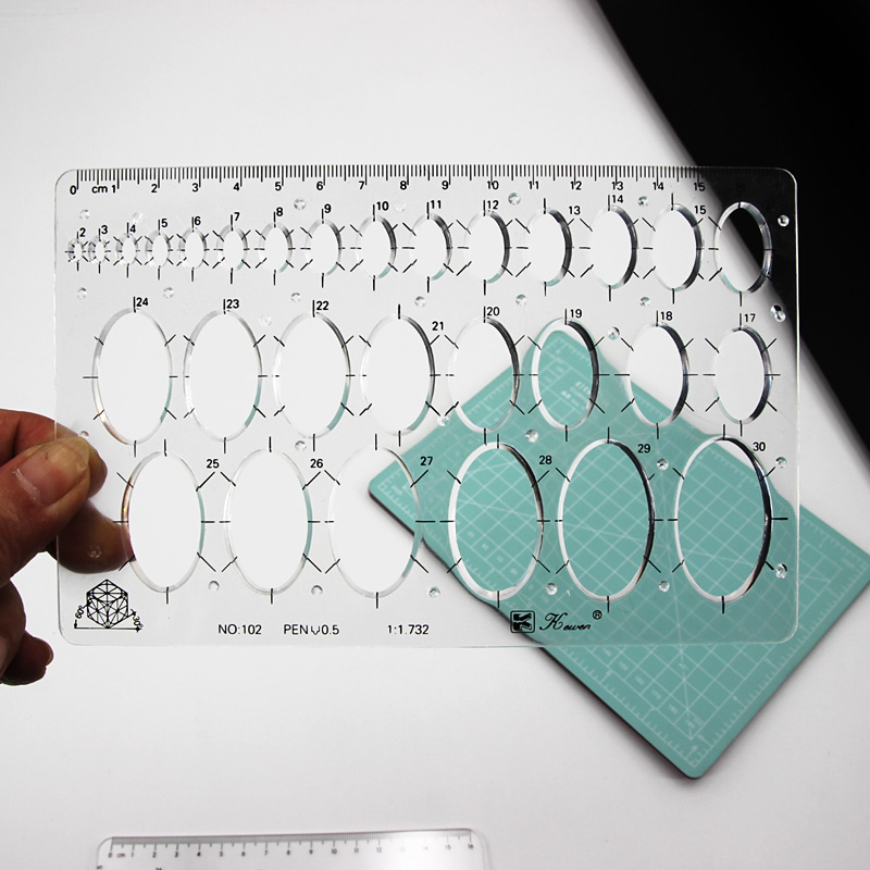 Regla cuadrada de tamaño de di - Ruler Set Transparent reseña y precio