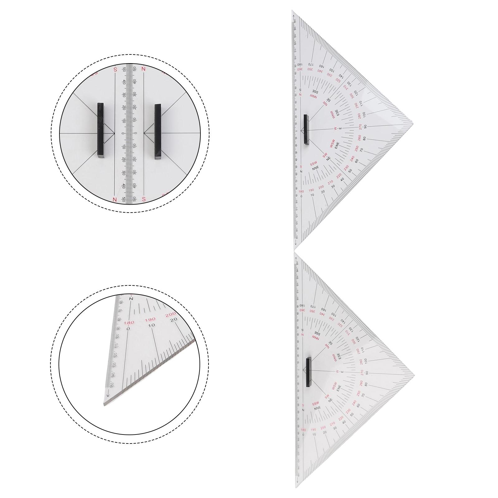 Juego de regla triangular y tr - Ruler Set Transparent reseña y precio