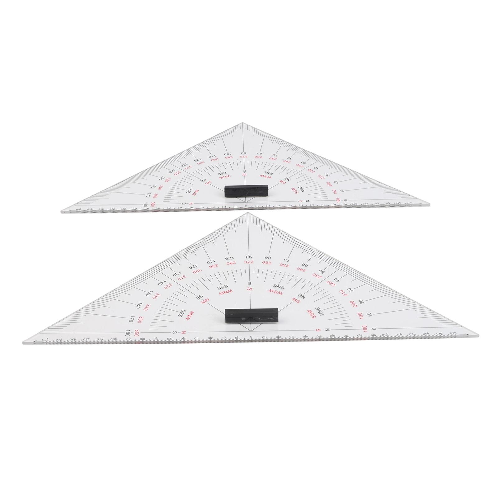 Juego de regla triangular y tr - Ruler Set Transparent reseña y precio