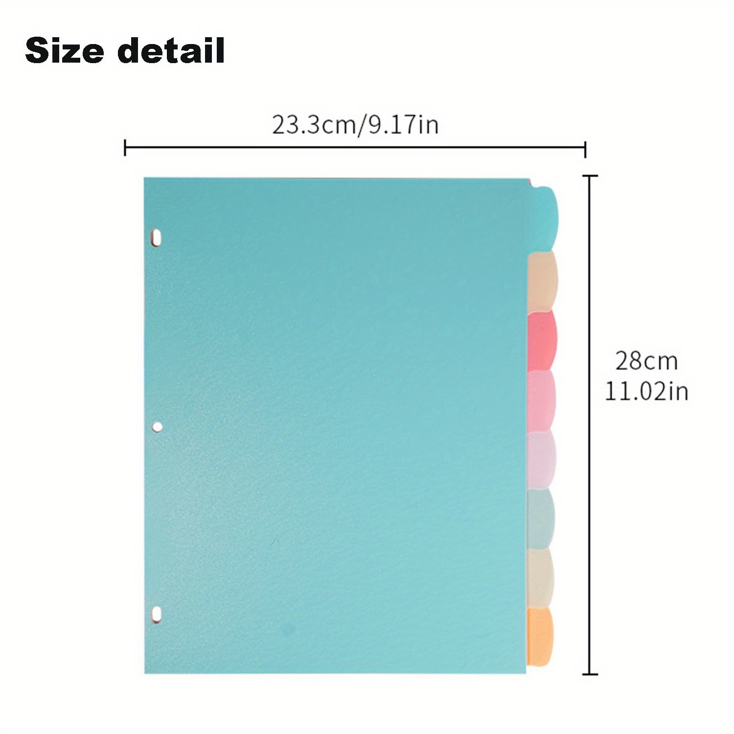 Separadores de 8 pestañas para - Paper Punch 3 Hole reseña y precio